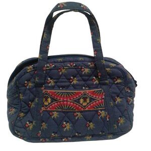 Vera Bradley Satchel Handbag Emily Quilted Floral Dual Handles Zip Closure 2004